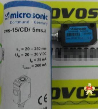 MICROSONIC傳感器ZWS-15/CD/5MS.A現(xiàn)貨 