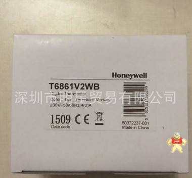 美国霍尼韦尔HONEYWELL液晶温控器T6861V2WB现货现货 