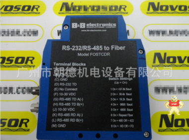 FOSTCDR RS-232/RS-485 TO FIBER  B-B ELECTRONICS  美国转换器 