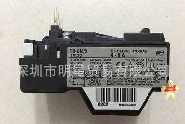 日本富士FUJI热继电器TR-0N/3 4-6A现货现货 