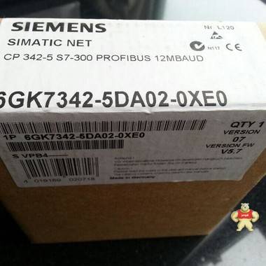 西门子 SIEMENS 6GK7 342-5DA02-0XE0 通讯模块 CP342-5  电口 6GK7342-5DA02-0XE0,6GK73425DA020XE0,通讯模块 CP342-5  电口