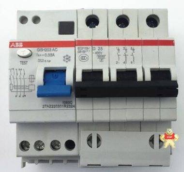 ABB微型断路器GSH203 AC-C20 32-63/0.03 剩余电流漏电动作断路器 