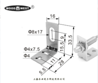 各种接近开关安装支架 光电开关安装支架 传感器附件支架L/一字型