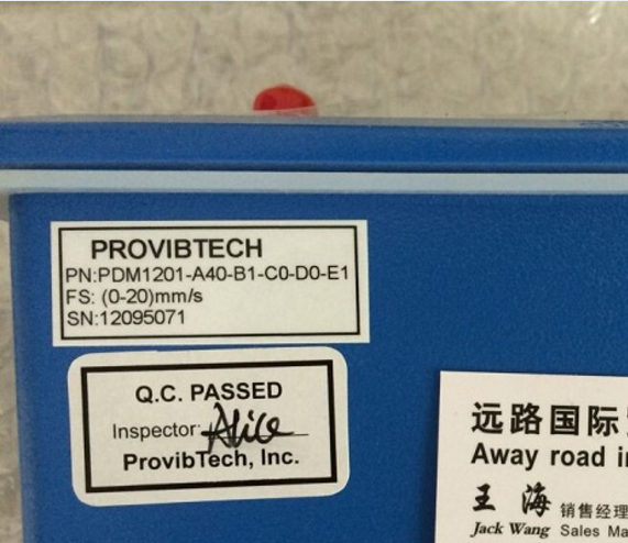 美国派利斯ProvibTech振动保护表，PDM1201-A40-B1-C0-D0-E1