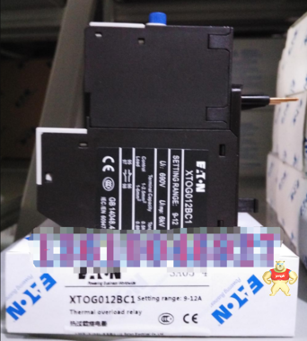 EATON 伊顿E 系列直接安装过载继电器XTOG012BC1  9-12A原装现货 