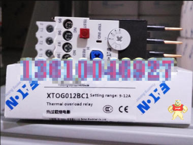EATON 伊顿E 系列直接安装过载继电器XTOG012BC1  9-12A原装现货 