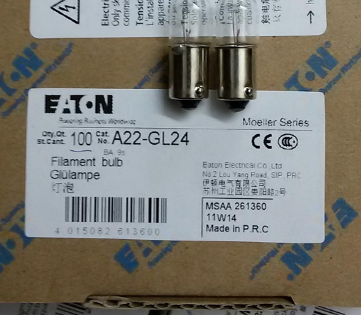 EATON MOELLER穆勒按扭灯泡A22-GL24