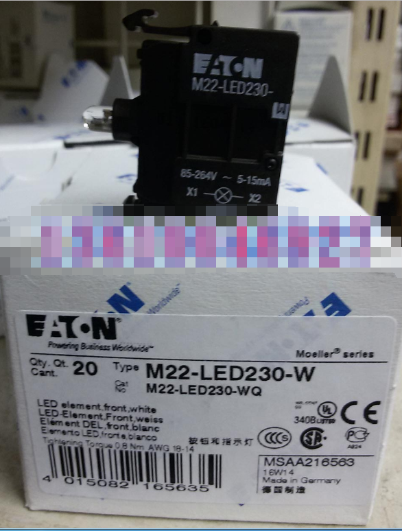 EATON MOELLER伊顿穆勒M22-LED230-W全新原装进口