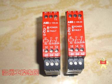 ABB熱敏電阻PTC保護(hù)繼電器C105.02  230VAC 