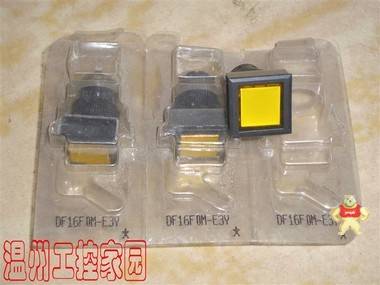 富士FUJ I正方形指示燈 DF16F0M-E3Y黃色LED 24V原裝現(xiàn)貨 