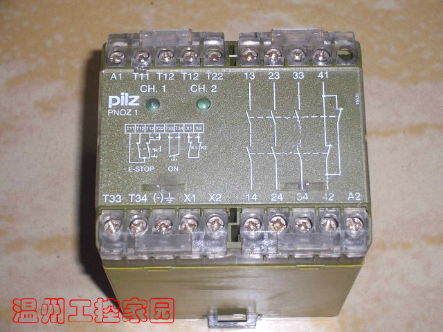 德国皮尔兹PILZ 安全继电器PNOZ1 230VAC 3S/1O 订货号475650