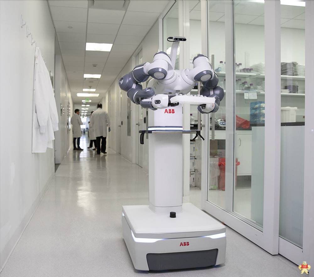 ABB未来医院移动实验室机器人的概念展示