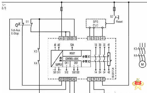安全繼電器工作原理以及使用方法圖解