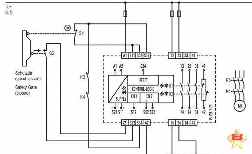 安全繼電器工作原理以及使用方法圖解