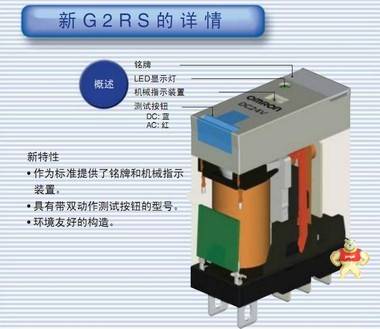 代理欧姆龙功率继电器G2R-2-SN DC24(S)  现货 