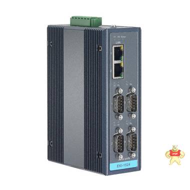 研华 EKI-1524CI 4口 隔离宽温 串口设备联网服务器 迈森交换机 