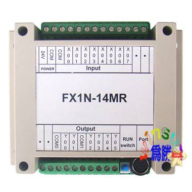 三菱PLC工控板 FX1N-10MR-2AD  在线下载 监控 文本 可编程控制器 