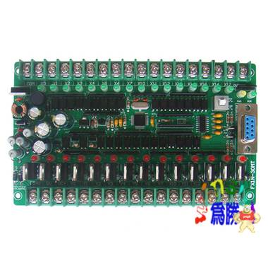 三菱PLC工控板FX1N-20MT 在线下载 步进电机控制器 可编程控制器 