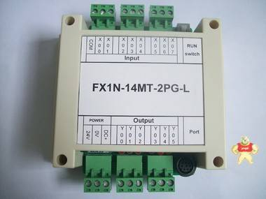 步进伺服电机控制器PLC工控板高速脉冲输出 YX1N-14MT-2PG二轴 