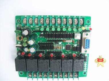 PLC工控板单片机控制板继电器板可编程控制器YX1N-14MR SRD24VDC 