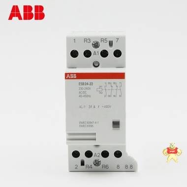 ABB 建筑用接触器 ESB24-22*24V原装现货24A/2NO+2NC现货供应 