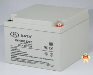 鸿贝蓄电池FM/BB1224T铅酸免维护 12V24ah直流频 电力安防用电池 