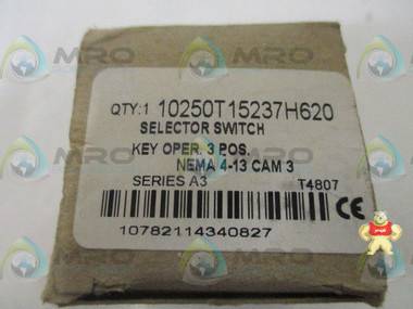 CUTLER-HAMMER 10250T15237H620 SELECTOR SWITCH (MISSING ACCES 10250T15237H620,Cutler-Hammer,PLC