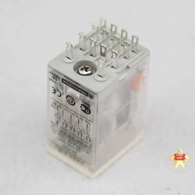 施耐德插拔式中间继电器4副触点3A指示灯DC24V RXM4LB2BD RXM4LB2BD,小型继电器,施耐德