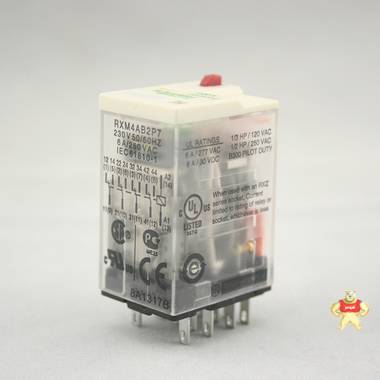 施耐德小型继电器 四开四闭继电器 原装继电器RXM4AB2P7 AC230V RXM4AB2P7,小型继电器,施耐德