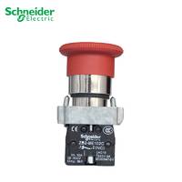 施耐德红色急停按钮XB2BS542C一常闭40mm蘑菇头转动复位急停按钮