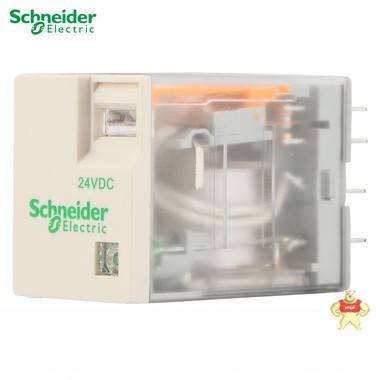 Schneider Electric/施耐德小型继电器RXM2LB2BD DC24v 2组触点 RXM2LB2BD,工业元件,施耐德