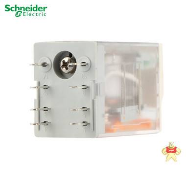 Schneider Electric/施耐德小型继电器RXM2LB2BD DC24v 2组触点 RXM2LB2BD,工业元件,施耐德