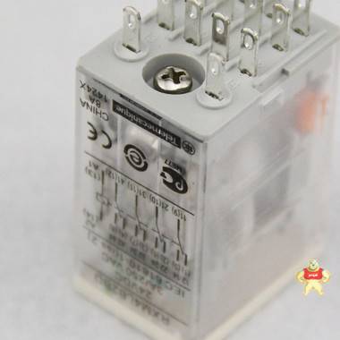 施耐德插拔式中间继电器4副触点3A指示灯DC24V RXM4LB2BD RXM4LB2BD,小型继电器,施耐德