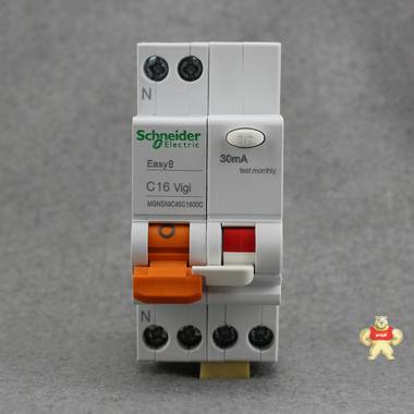 施耐德电气 空气开关 施耐德断路器 DPN16A带漏电保护 MGNEA9C45C1630C,施耐德,断路器