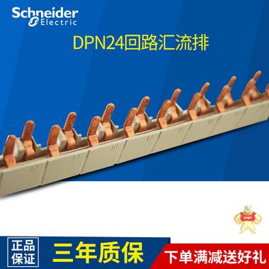 施耐德 断路器空气开关 原装进口 DPN 双进双出 24回路汇流排 24齿汇流排,汇流排,施耐德