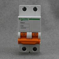 施耐德空气开关施耐德断路器2P10A-63A家用双极空开开关