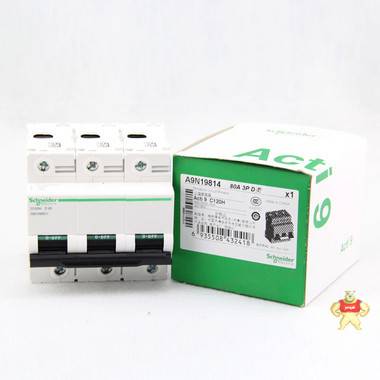 施耐德 第五代高性能空气开关Acti9 IC6 断路器3P D80A-125A 空开 A9N19814,施耐德,断路器