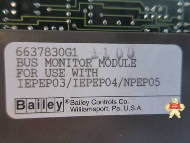 Bailey 6637830G1 infi-90 Bus Monitor Module Assy 6637829F1 A 6637830G1,Bailey,PLC