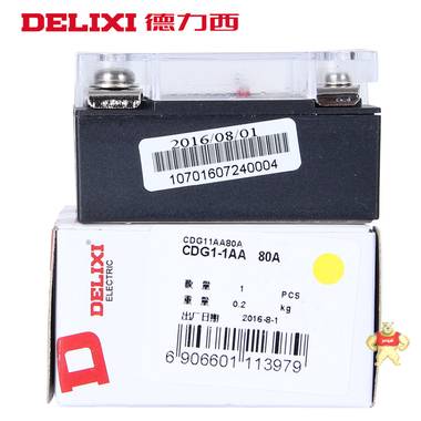 德力西CDG1-1AA80单相SSR无触点固态继电器ac-ac80A交流控交流 固态继电器,德力西,继电器,CDG1-AA-80A
