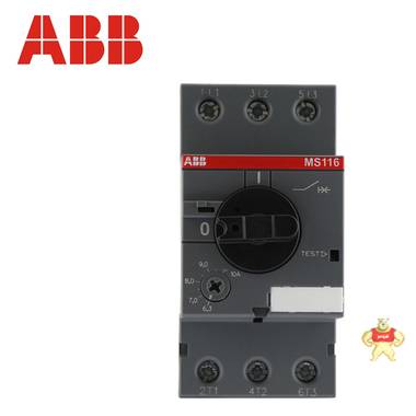 ABB电动机保护器 MS116-10 马达控制 断路器 原装现货6.3-10A ABB,MS116-10