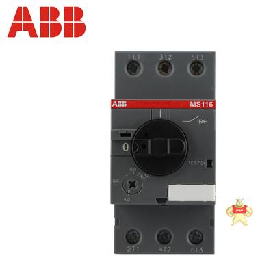 ABB电动机保护器 MS116-6.3 马达控制 断路器 原装现货4.0-6.3A ABB,MS116-6.3,ABB电动机保护器