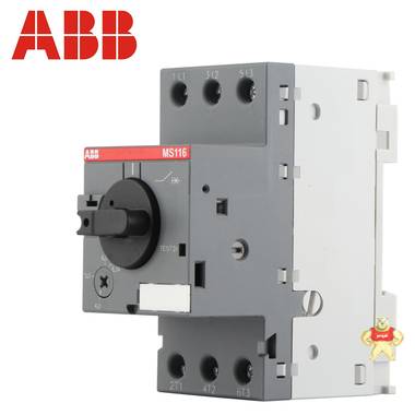 ABB电动机保护器 MS116-6.3 马达控制 断路器 原装现货4.0-6.3A ABB,MS116-6.3,ABB电动机保护器