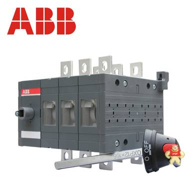 ABB双电源转换开关OT400E03CP 双电源切换装置PC级手动式三极400A ABB,OT400E03CP