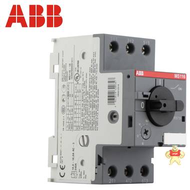 ABB电动机保护器 MS116-16 马达控制 断路器 原装现货12-16A ABB,MS116-16