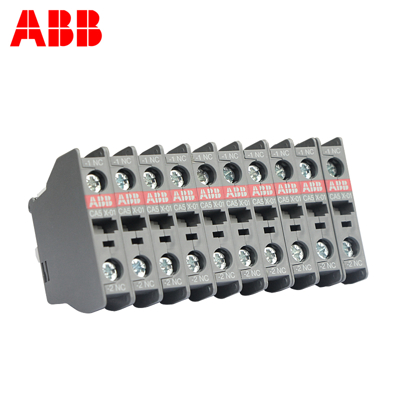 ABB交流接触器 辅助触头 触点CA5X-01 NC常闭 AX系列 外挂附件
