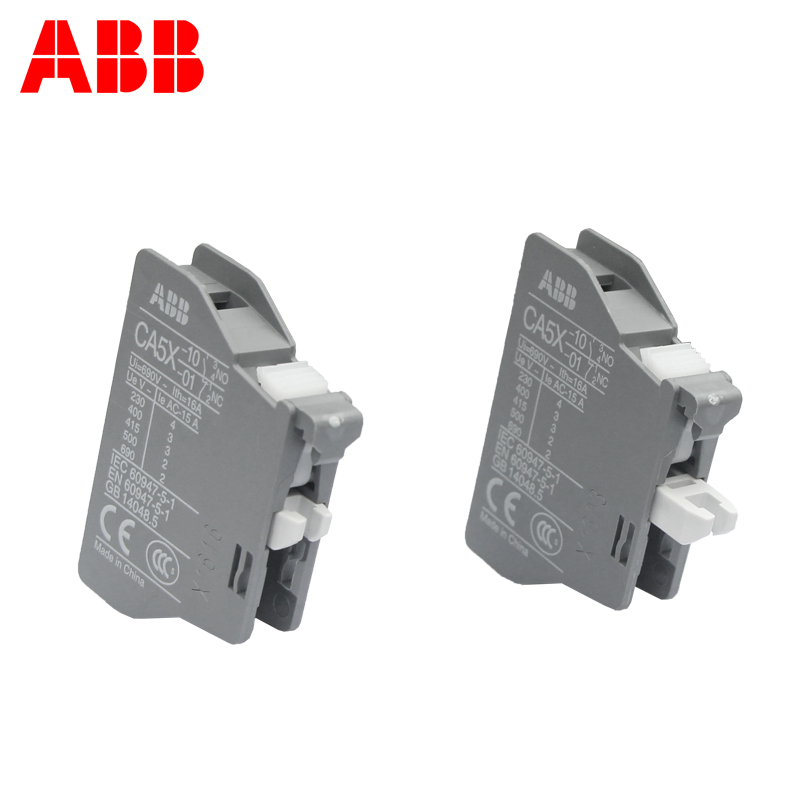 ABB交流接触器 辅助触头 触点CA5X-01 NC常闭 AX系列 外挂附件
