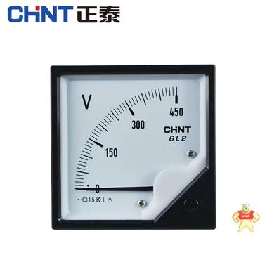 正泰 电压表 指针式 6L2-V 200V/300V/450V/500V等多规格可选500 正泰,全新,仪器仪表