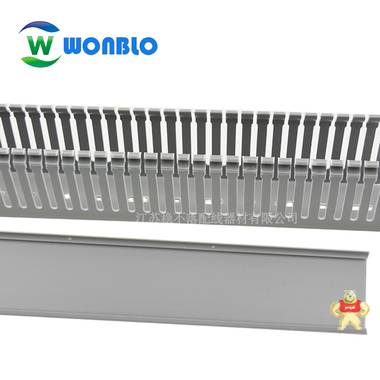 阻燃细齿线槽100*80mm  环保PVC线槽 方形行线槽电线收纳线槽耐用 其他品牌