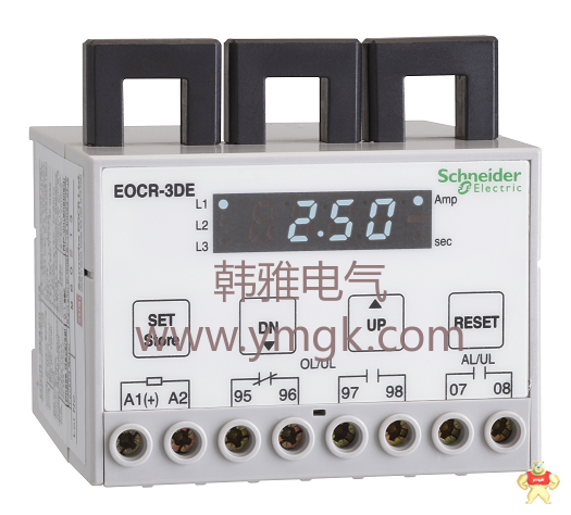 施耐德EOCR-3DD电子式过电流继电器 施耐德,韩国三和,韩国SAMWHA,电子式继电器,EOCR-DS1