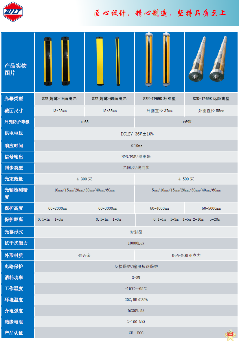 IP67防水 安全光幕 高速安全光栅 抗干扰安全光幕 室外用安全光幕 安全光幕,安全光栅,抗干扰,室外用,IP67